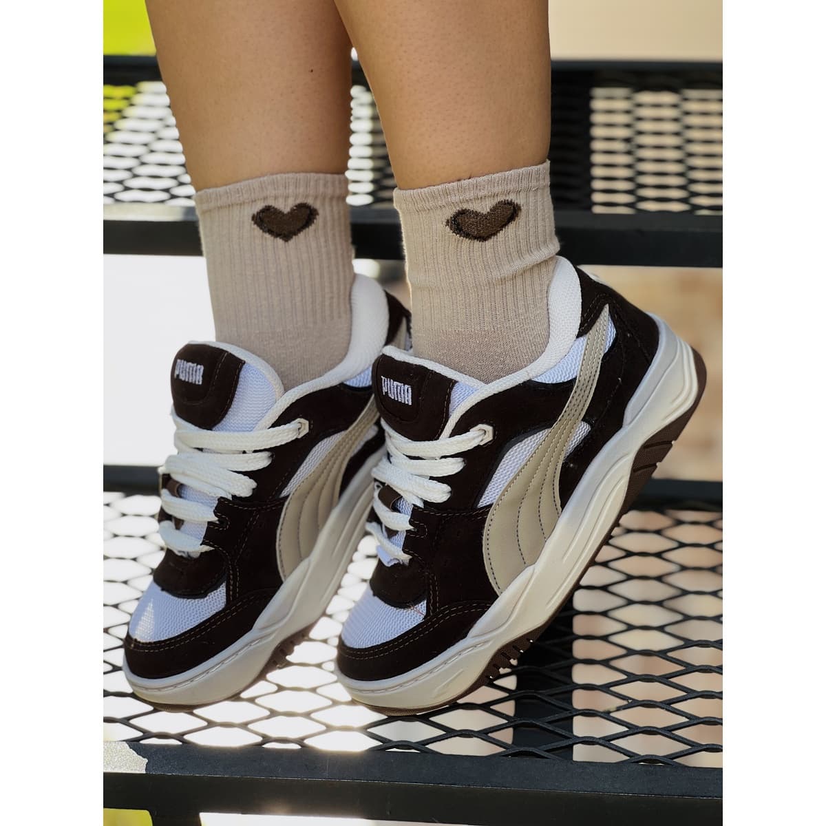 Retro Palermo Vintage Marrón Marrón/Negro/Gum — ángulo alternativo