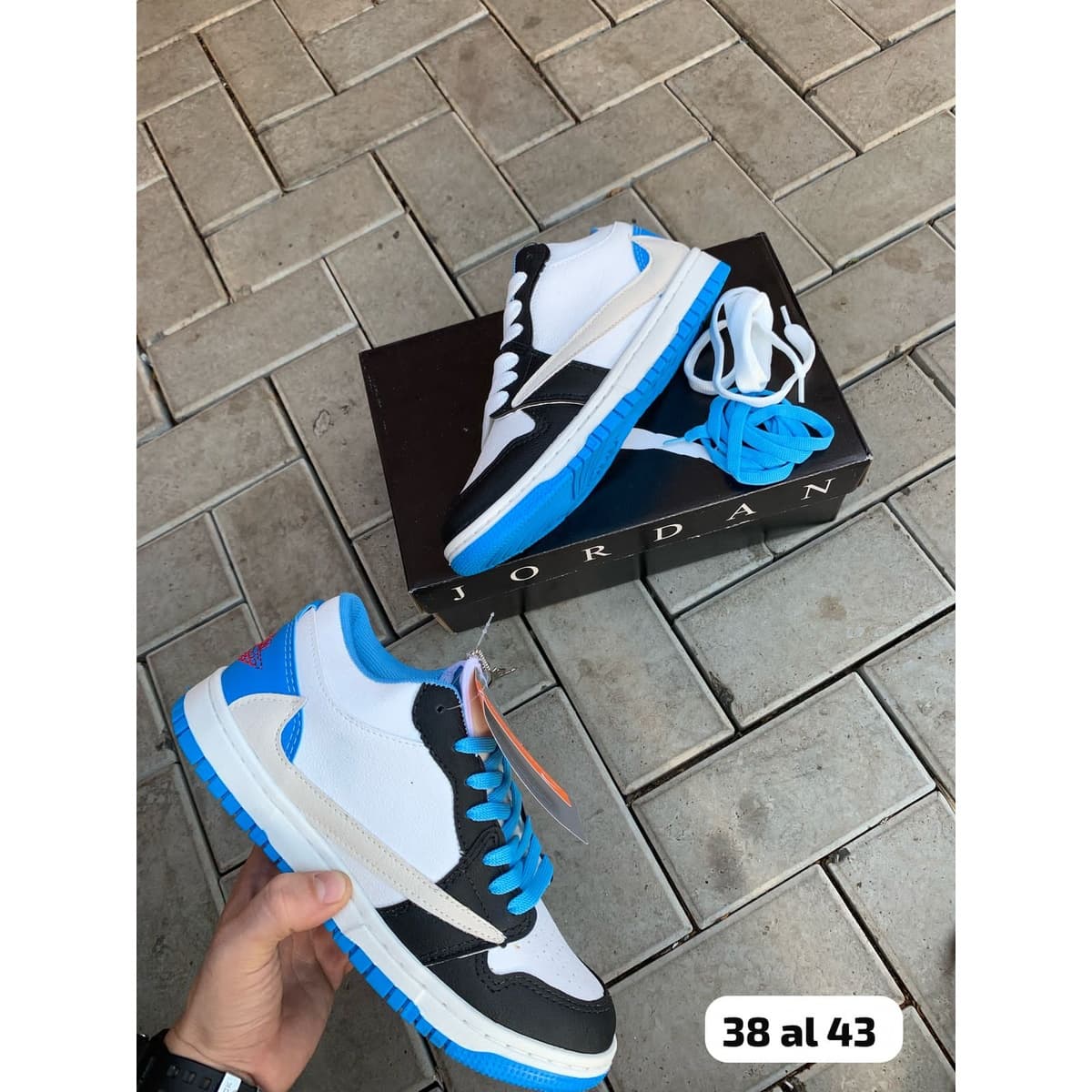 Jordan 1 Low Azul — foto 1