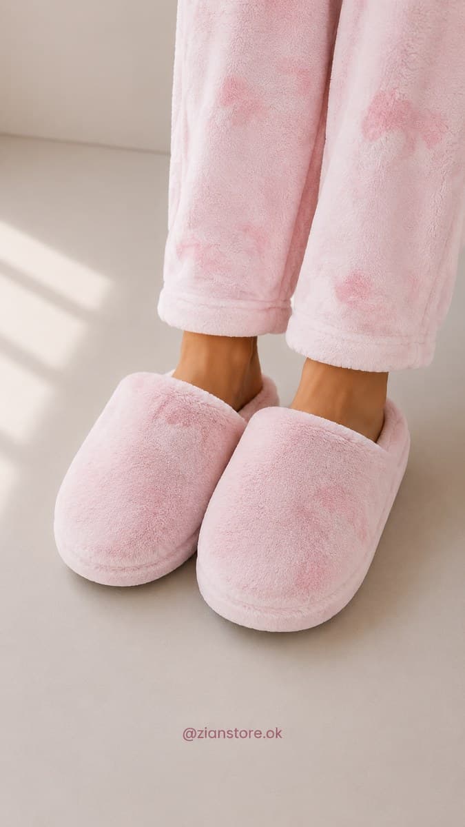 Pantuflas Polar Rosa