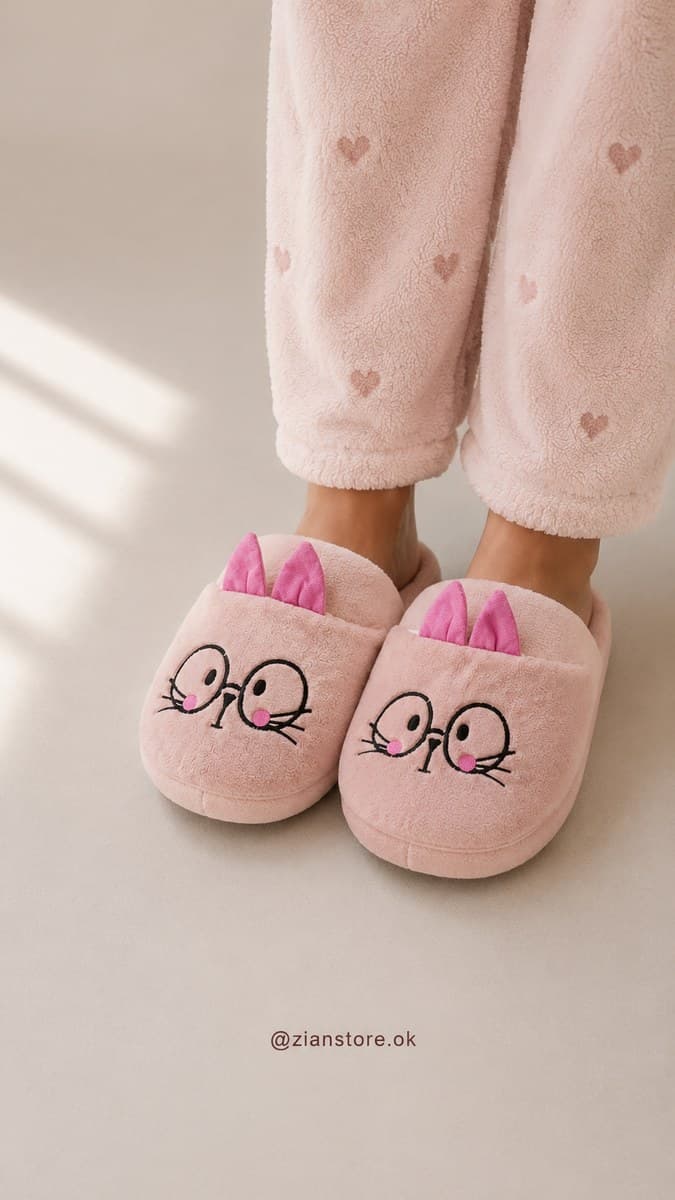 Pantuflas Gatito Rosa