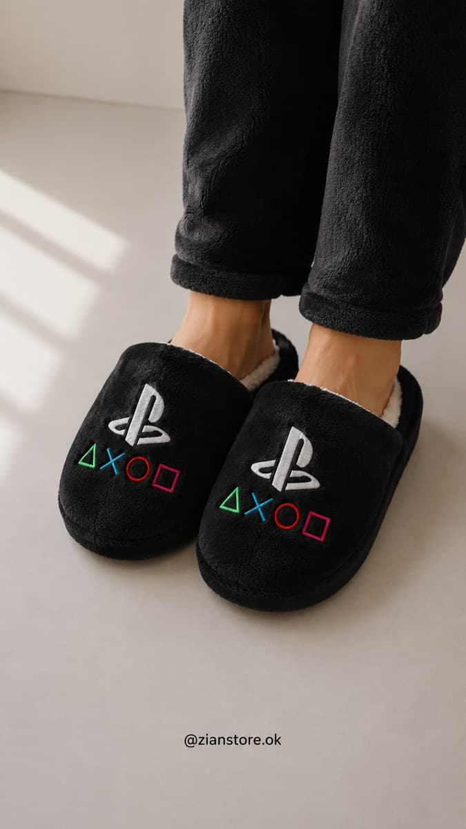 Pantuflas Gamer Negras